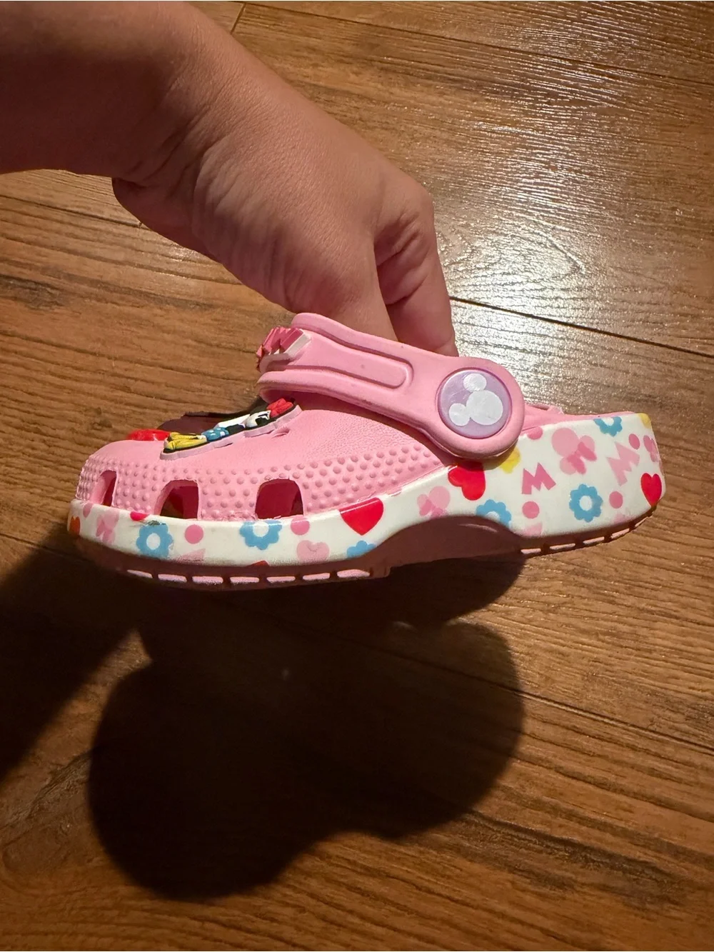 Minnie Mouse Crocs 6c
